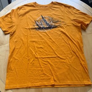 Nautica Men's Tee in Bold Orange
